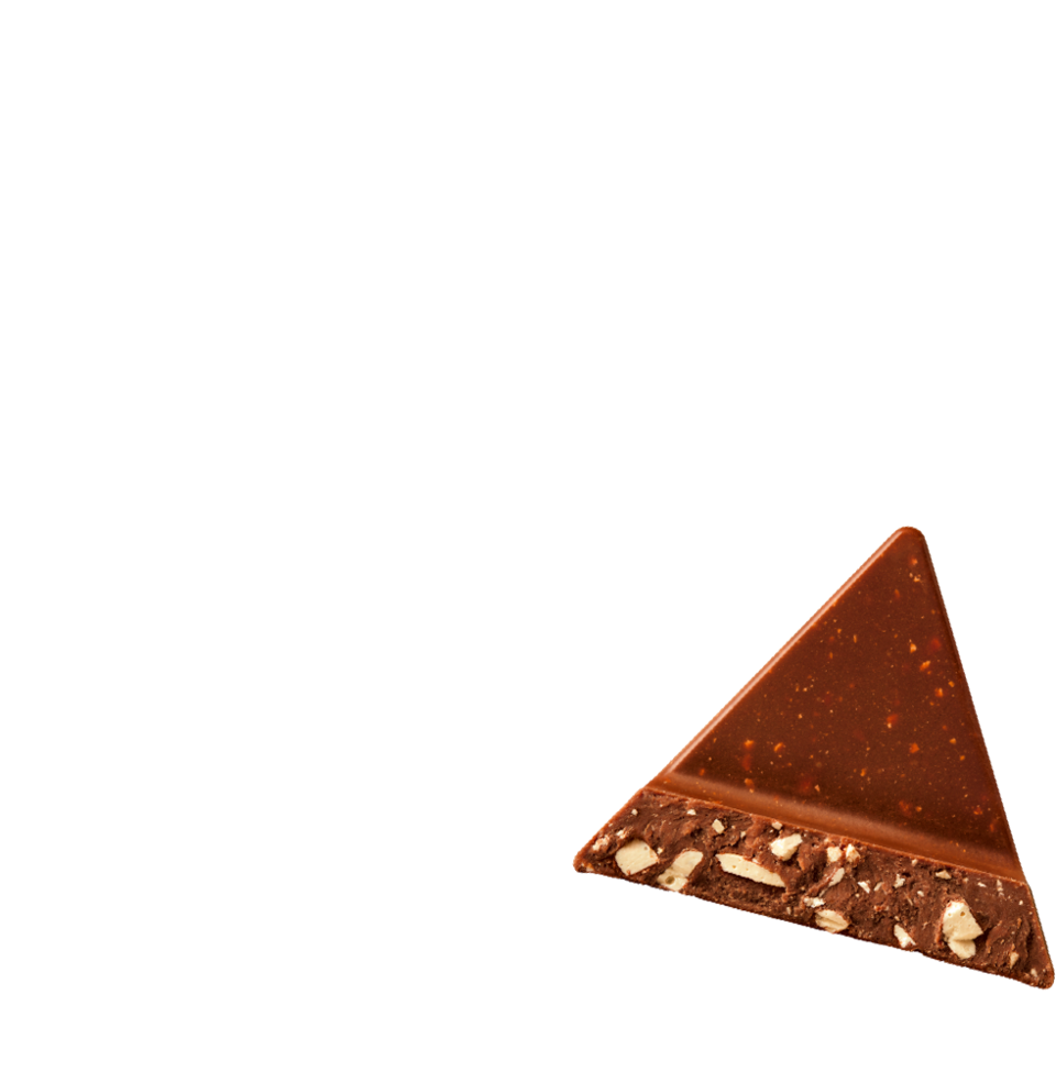 a piece of toblerone chocolate 